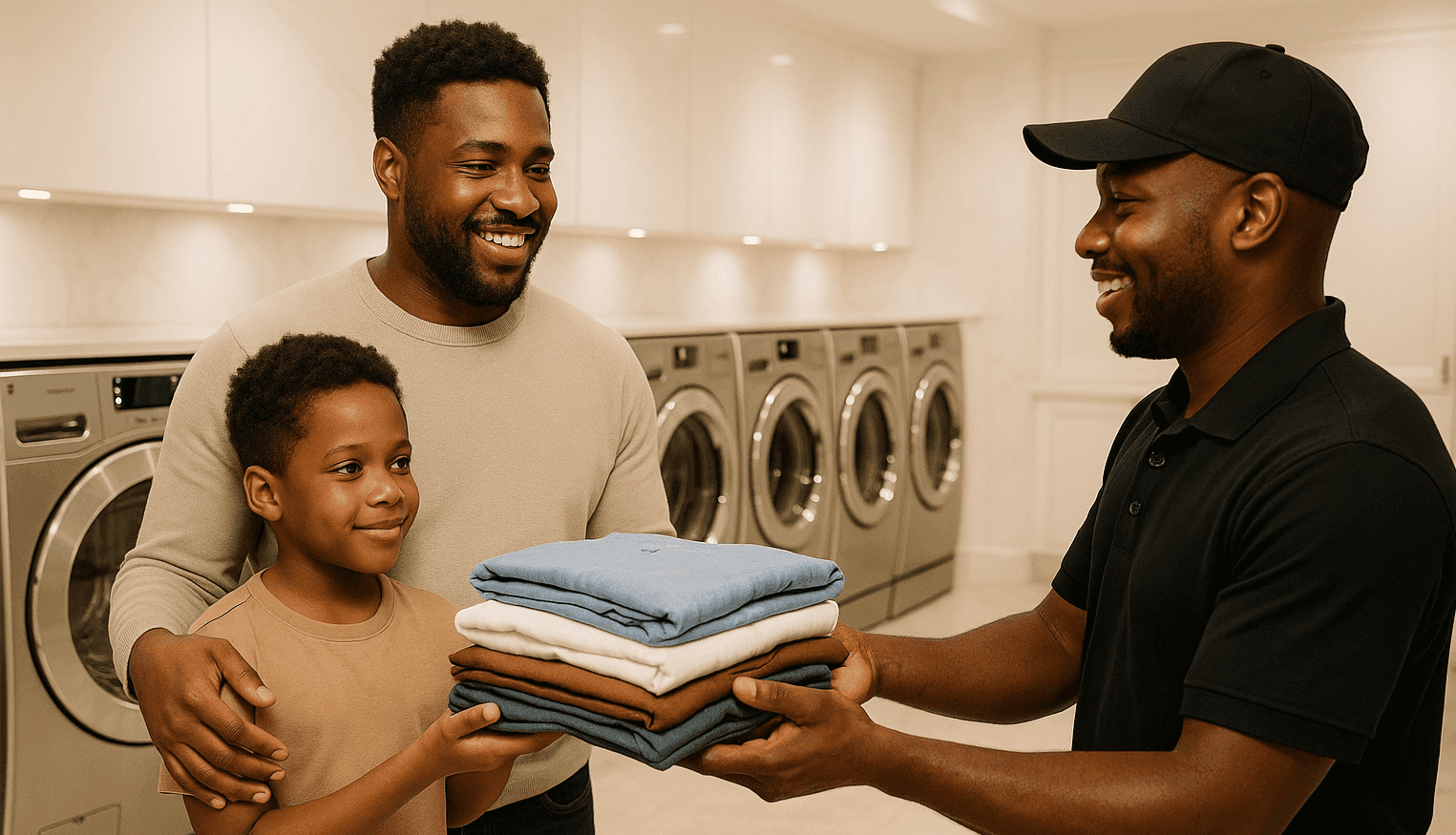 luxewash laundry landing page image